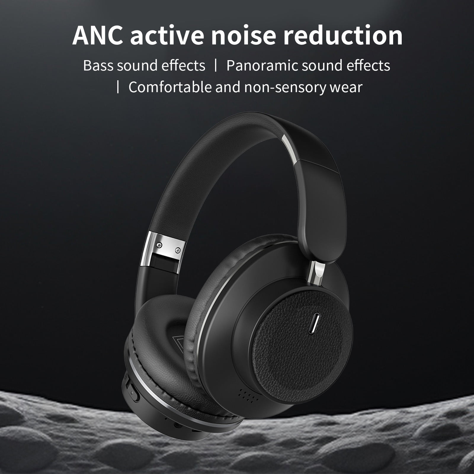 Trucker Bluetooth Headphones with Microphone Noise Canceling Wireless On Ear Headset, Hands Free Wireless Headset for Cell Phone Computer Office Home Call Center Skype