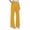 Yellow, variant on acuever Suit Trousers Women's High Waist Trousers Wide Leg Fabric Trousers Elegant Trousers Straight Leg Trousers Business Outfit Trousers Long Drawstring Women's Casual Pants Yoga Pants(S)