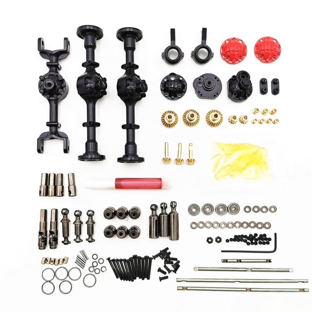RC Automóvil Repuestos metálicos Actualización desmontable Modificado Decorativo Frente Medio Medio Eje trasero Parte de reemplazo para WPL B36 B36K 1:16 Escala sidaley FN000890-00