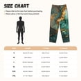 thumbnail image 3 of Fotbe Emerald Color Gold Marble Pantalones de Pijama para Mujer, Pantalones de Dormir, Pantalones Pj con Cordón y Bolsillos-Medium, 3 of 6