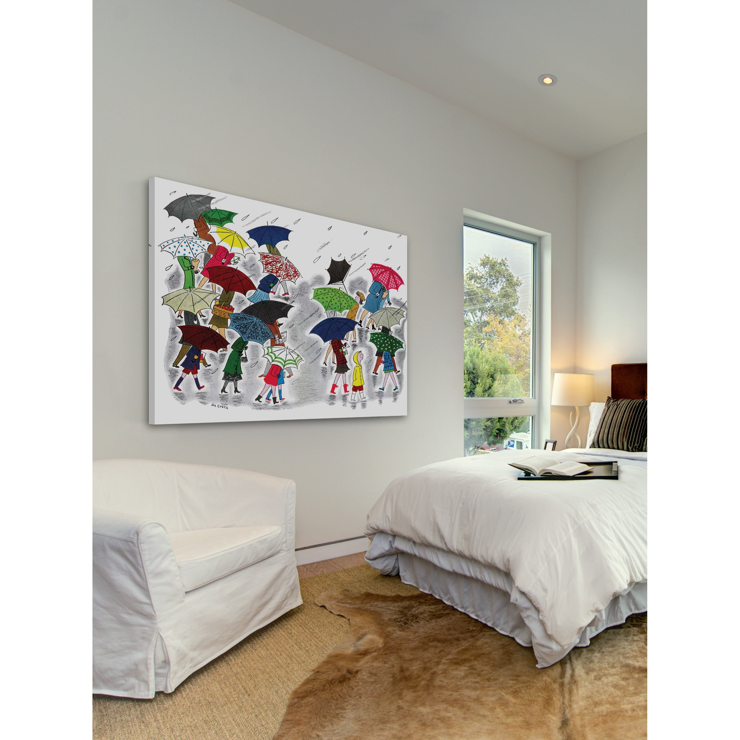 Marmont Hill "Rainy Day" by Curtis Painting Print on Canvas