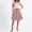 *Pink, variant on ClodeEU Women's Drawstring High Waist Button A Line Midi Skirt,Casual Flared Vintage Pleated Skirts Gray,Womens Plus S