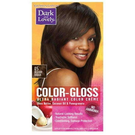 Dark & Lovely Color Gloss Ultra Radiant Color Creme - #05 Medium Brown ...
