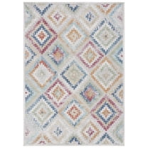 Safavieh  Cabana Artana Indoor/ Outdoor Boho Rug 5'3" x 7'6" - Red Blue Multi