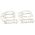 thumbnail image 2 of 2PCS Napkin Holder Iron Coffee Cup Shape Freestanding Tissue Dispenser Tabletop Napkin Holder for Dinning Table Restaurant Gold, 2 of 12