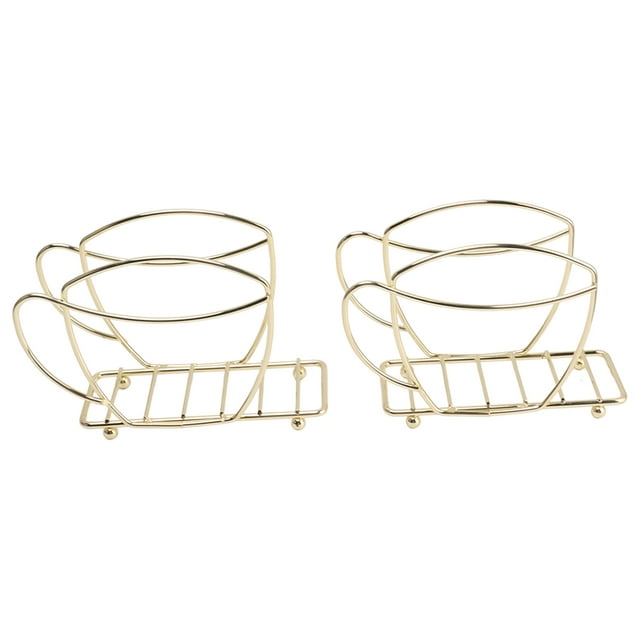 2 uds De Soportes para Pañuelos Independientes De Hierro Soporte para Servilletas con Forma De Taza De café Moderna Soporte para Servilletas De Mesa para el Hogar Cocina ANGGREK Otros