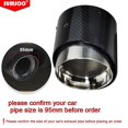 thumbnail image 1 of 1pcs high quality black carbon fiber exhaust tips for new 2021 2022 mini copper F60 JCW countryman model~14330, 1 of 1