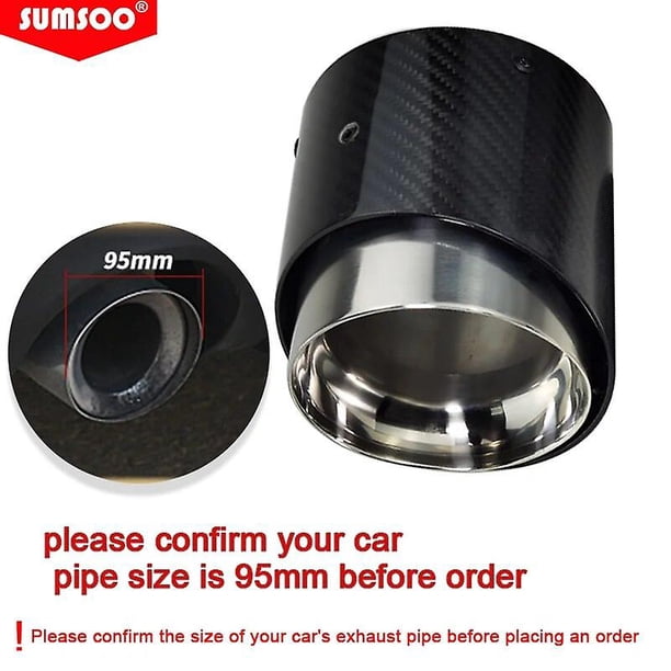 1pcs high quality black carbon fiber exhaust tips for new 2021 2022 mini copper F60 JCW countryman model~14330