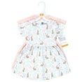thumbnail image 2 of Hudson Baby Girls Cotton Dresses, Floral Bunnies, 3-6 Months, 2 of 4