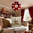 thumbnail image 4 of Linnome Christmas Pillow Set 18x18 Inches 4-Piece Decorative Cushion Covers for Living Room Sofa Holiday Decor Excluding Filler, 4 of 6