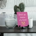 thumbnail image 3 of Signs ByLITA Don't Go Bacon My Heart, Table Sign, 6" x 8" (Black), 3 of 6