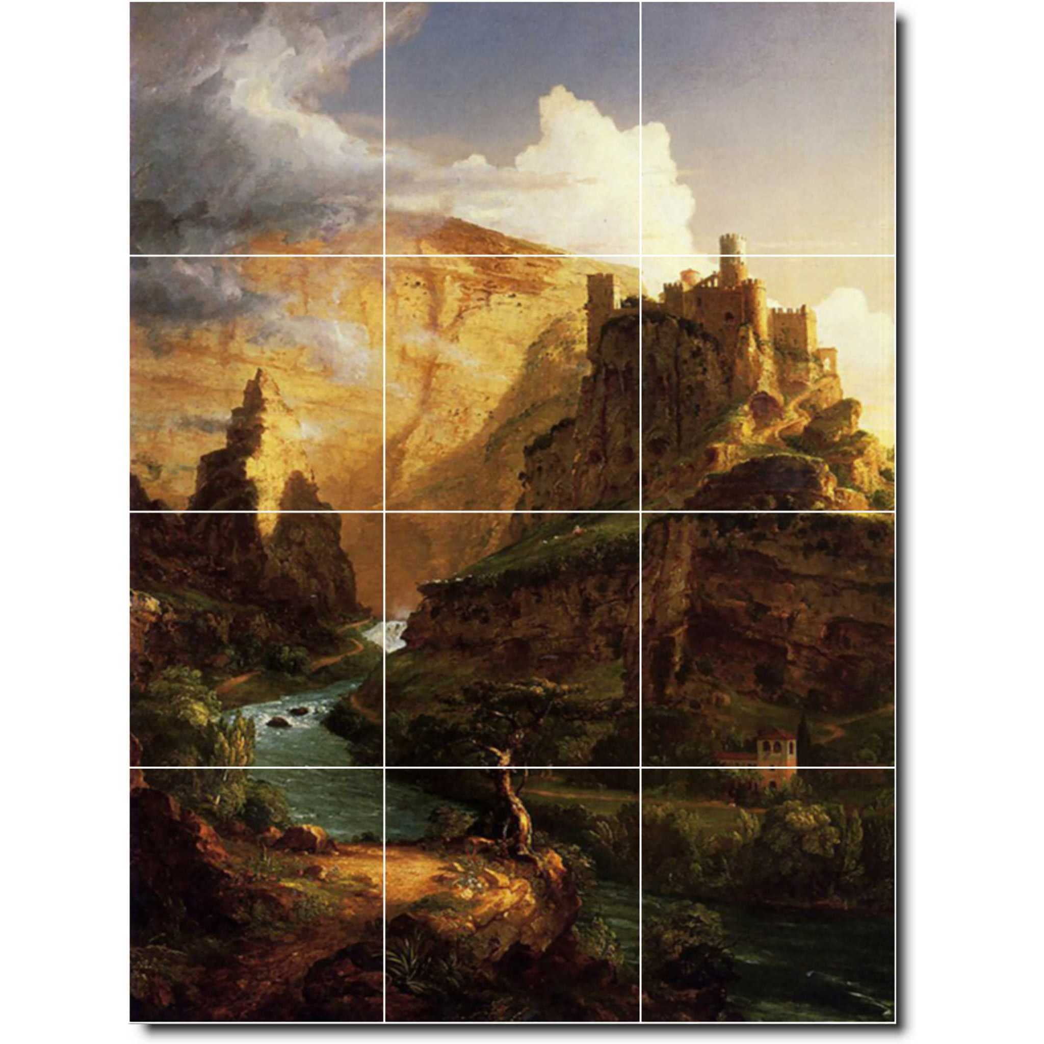 Ceramic Tile Mural Thomas Cole Landscapes Painting 492 18 W X 24 H Using 12 6 X 6 Ceramic Tiles Walmart Com Walmart Com Ceramic Tile Mural Thomas Cole Landscapes Painting 492 18 W X 24 H Using 12 6 X 6 Ceramic Tiles Walmart Com Walmart Com
