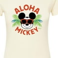 thumbnail image 3 of Disney - Aloha Mickey - Juniors Fitted Graphic T-Shirt, 3 of 5