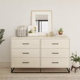 thumbnail image 2 of Novogratz Kelly 6 Drawer Dresser, Ivory Oak, 2 of 16