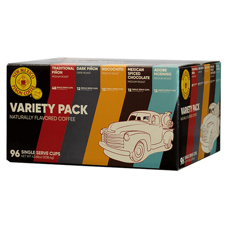 New Mexico Pinon Coffee Single Serve Coffee Pods, Compatible with Keurig 2.0 K-Cup Brewers- 96 count Variety Pack