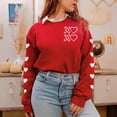 thumbnail image 5 of MOUSYA Love Heart Sweatshirt for Women Happy Valentine's Day Shirts Tie Dye Crewneck Pullover Tops, 5 of 6