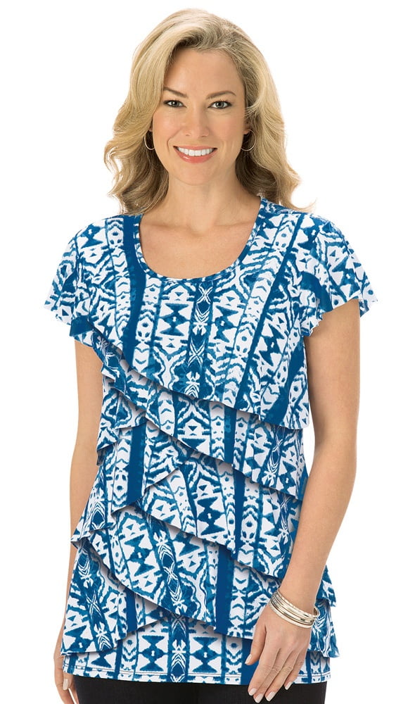 tiered ruffle shirts