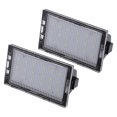 thumbnail image 1 of Conjunto de luz de matrícula LED blanca de 6500 K para coche XFC500040 3528SMD para Land Rover Discovery III IV L319 2004-2018 ABS negro transparente (juego de 2), 1 of 1