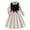 Dresses-A74Navy, variant on Fake Two Piece Shirt Dress for Girls Vest Overlay Long Sleeve Collared Preppy A-Line for Spring School Uniform and Academy Style