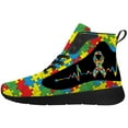 thumbnail image 3 of Aidianart Autism Awareness High Top Sneakers Womens High Top Shoes Size 14, 3 of 5