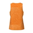 thumbnail image 5 of Fotbe Orange Glitter2 Pattern Men's Quick Dry Workout Tank Top Gym Muscle Tee Fitness Bodybuilding Sleeveless T Shirt Breathable Workout Shirt-Medium, 5 of 9