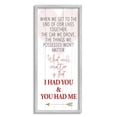 thumbnail image 5 of Stupell Industries What Matters I Had You Romantic Relationship Phrase, 13 x 30, Design by Kim Allen, 5 of 5