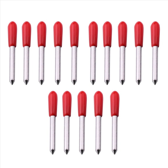 45 Degree for Cutting Plotter Blade High Hardness Tungsten Carbide Vinyl Cutter Knife Blade Machine Tool 60Pcs