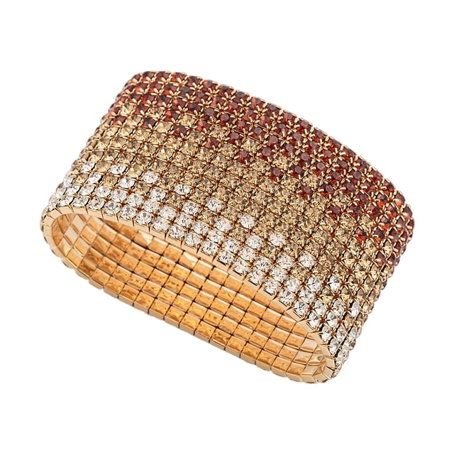 Minnieouse de diamantes de imitación para mujer, portátil, colorida, brillante, para chicas, citas, caminar, trabajo, cadena para la Ropa, zapatos y accesorios Miscelánea Champán dorado
