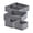 Grey, variant on White Foldable Non Woven Fabric Storage Bins 5 Pack Drawer Organizer Boxes For Clothes Underwear Socks White