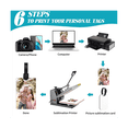 thumbnail image 2 of 10PCS DIY Sublimation Blank Luggage Tags with Strap, 2 of 5