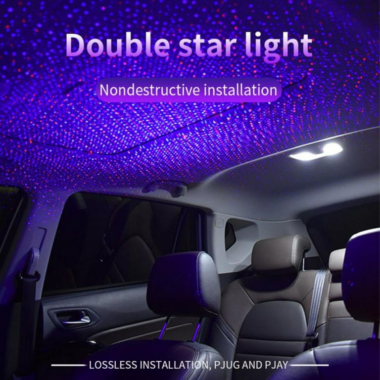 USB Star Night Lights Projector Sound Activated 2 in 1 Interior