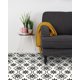 thumbnail image 4 of Azulejos de piso de vinilo impermeable para baño cocina chimenea casa de mascotas escaleras dormitorios pared 40 unidades 7.8 x 7.9 pulgadas negro, 4 of 6