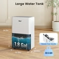 thumbnail image 7 of DuraComfort 50 Pint Dehumidifier with Pump for Basement, 4500 Sq Ft Coverage, Energy Star, Auto Drain, High Efficiency Humidity Control, 7 of 7