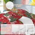 thumbnail image 2 of Snowman Merry Christmas Comforter Set Full Size, Red Winter Socks Xmas Tree Balls Soft Bedding Set for Man Woman, 4 Pieces Duvet Cover Set with Fitted Sheet, 2 Pillowcases, 2 of 9