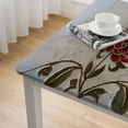 thumbnail image 4 of BANET Square Flower Embroidered Tablecloth, Rectangular Pink Red Table Cloth Dining Table Cover for Wedding Party white, 4 of 7