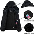 thumbnail image 3 of Veste de Pluie SaphiRose Femme Imperméable Imperméable Compressible Coupe-Vent à Capuche, 3 of 7
