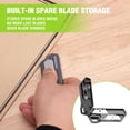 thumbnail image 6 of WORKPRO Ceramic Safety Box Cutter Includes 2 Blades, Built-In Magnetic, Small Package Opener, Coupon Cutter, Auto-retractable, Gray, 6 of 6