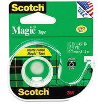 Dispensered 1/2 x 450 Inches 1 Roll Invisible Magic Tape Engineered for Repairing Numerous Applications 