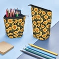 thumbnail image 4 of Picia Vintage Black Plaid Sunflower Print Telescopic Pencil Case, Telescopic Pen Holder Telescopic Pencil Pouch Bag Stationery Pencil Case Box Storage Organizer Makeup Bag, 4 of 6