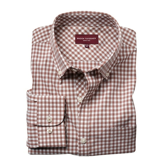 Brook Taverner Mens Montana Gingham Long Sleeve Shirt