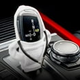 thumbnail image 3 of Car Gear Cover, Fashionable Sweater Hoodie Auto Knob Cover, Soft & Comfortable, Universal Fit Automotive Gear Knob Protector, Car Interior Decor Accessories White, 3 of 8