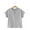 Gray, variant on FLMEI Boys Girls Cotton Linen Shirt for Toddler Kids Boys Short Sleeve T Shirt Baby Summer Button Tees Tops 0-6 Years Old
