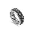 thumbnail image 1 of All Pave Everything Black Cubic Zirconia Ring Sterling Silver 925, 1 of 2