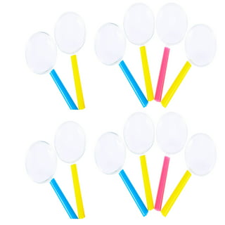 10pcs 5X Plastic Magnifying Glasses Handheld Mini Magnifying Glass Portable  Small Magnifiers for Kids 