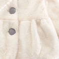 thumbnail image 5 of HAiming Girls Fleece Jackets Warm Thermal Cute Hooded Trendy Bow Button down Coats Fall Winter Loungewear with Pockets, 5 of 7