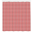 thumbnail image 2 of Ambesonne Abstract Shower Curtain, Continuous Geometric Art, 69"Wx70"L, Scarlet and Pastel Pink, 2 of 4