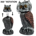 thumbnail image 1 of Owl Scare Bird Control Devices with 360 Swivel Head Waterproof Fake Owl Scarecrow Decoy Lifelike Simulation Owl Bird Deterrent, 1 of 5