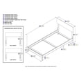 thumbnail image 5 of Leo & Lacey Twin XL Traditional Bed in Gray, 5 of 5
