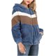 thumbnail image 1 of Pntutb moda mujer Patchwork cremallera invierno alargado felpa manga larga prendas de vestir Pntutb Pntutb-4498, 1 of 4
