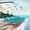 Turquoise, variant on Modway Shore Aluminum Patio Chaise Lounge in Silver and Turquoise (Set of 6)